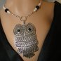 Set 27 Necklace and Earrings Large Owl