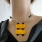 Set 3 Necklace and Earrings Yellow Shell