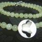 Flutter Amazonite Necklace - Sterling SIlver