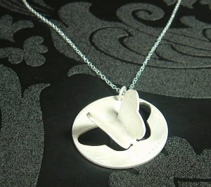 Long Flutter Necklace - Sterling SIlver