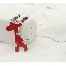 Cute Red Rhinestone Giraffe Pendant