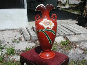 rare satsuma hand painted vase