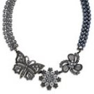 Coookie Lee Winter Butterfly Necklace