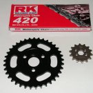 NEW CHAIN and SPROCKETS KIT for HONDA Z50R Z50 Z 50