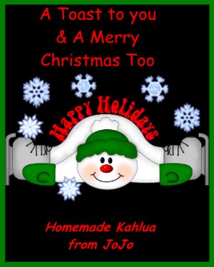 Christmas Wine Label