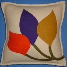 Contempo Wool Felt Three Leaf Pillow