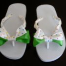 candy dot flip flops