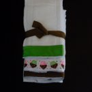 Cupcake burp cloth!