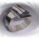 Artisian Handcrafted Designer Sterling Silver Designer Cuff Bracelet Bangle