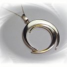 Sterling Silver Circle Pendant Necklace