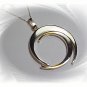 Sterling Silver Circle Pendant Necklace