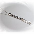 Artisian Handcrafted Sterling Silver Chain Dangle Pendant
