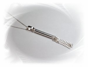 Artisian Handcrafted Sterling Silver Chain Dangle Pendant