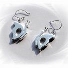 Artisian Handcrafted Designer Sterling Silver Butterfly Dangle Earrings
