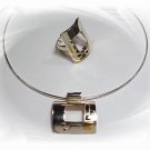 Artisian Handcrafted Designer Sterling Silver Pendant and Ring with Gold Accent