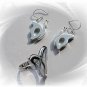 Artisian Handcrafted Designer Sterling Silver Butterfly Earrings and Ring Set