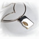 Artisian Handcrafted Sterling Silver 14K Gold Accented Trendy Necklace