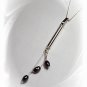 Artisian Handcrafted Sterling Silver Black Coral Pendant Necklace