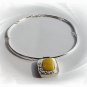 Artisian Handcrafted Sterling Silver Amber Pendant Necklace