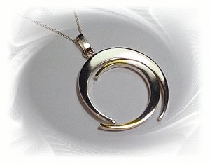 10 Sterling Silver Circle Pendant, Wholesale