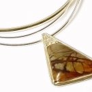 Artisian Handcrafted Sterling Silver Jasper Pendant Necklace