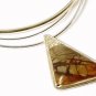 Artisian Handcrafted Sterling Silver Jasper Pendant Necklace