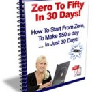 Zero To Fifty In 30 Days Ebook
