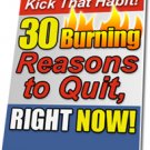 30 Burning Reason to Quit Smoking Right Now Ebook