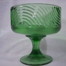 E.O. Brody Beautiful Green Depression Glass Vase