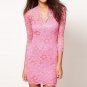 LITTLE black dress party evening elegant Mini Lace Dress clubbing elegant