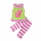 New baby girls toddler 2pc outfits clothing bunny clothes