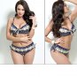 PLUS SIZE BIKINI 2pc Bathing suit womens sexy swimwear XL 2X navy blue