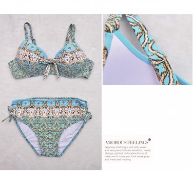PLUS SIZE BIKINI 2pc Bathing suit womens sexy swimwear XL 2X seafoam GREEN