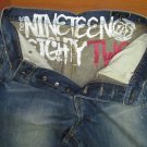 NEXT MEN'S JEANS regular 34X33.5" medium blue denim