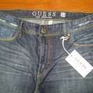 GUESS MEN'S JEANS desmond relaxed fit 34X33.5" dark blue denim