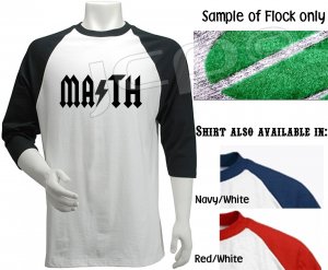 MATH ACDC Style Team Jersey Shirt Great for the Teacher with a Rock Soul