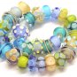 Handmade Lampworked Glass Beads Raised Designs 02