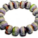 Handmade Lampworked Glass Beads Fine Italian Silver 03