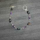 Handcrafted Bracelet - Amethyst & Shell Beads