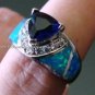 FIRE OPAL .925 SILVER RING  assorted colors & sizes : 1