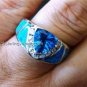 FIRE OPAL .925 SILVER RING  assorted colors & sizes : 1