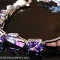 PINK FIRE OPAL AMETHYST 925 STERLING SILVER BRACELET B3