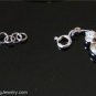 BLUE FIRE OPAL CRYSTAL .925 STERLING SILVER BRACELET B1