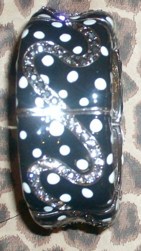 Enamel Cuff with Crystal Detail
