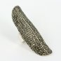 Sexy Elongated Marcasite Ring