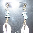 BBS Teal Cowry Earrings