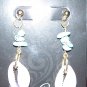 BBS Teal Cowry Earrings