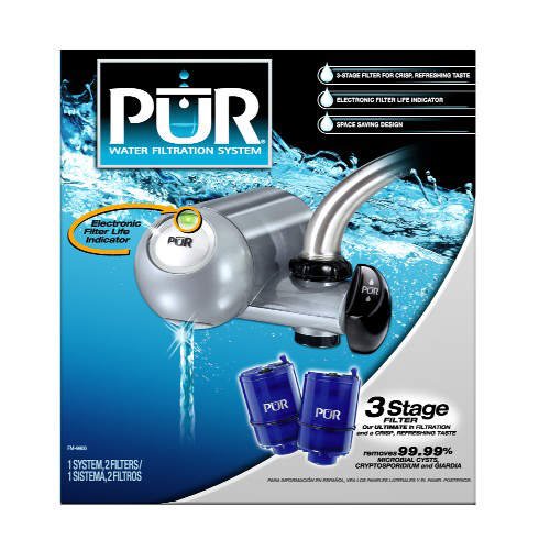 PuR Horizontal Faucet Mount Water Purification System