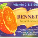 BENNETT Vitamin C + E Natural Extracts Anti-Aging Acne Skin Whitening Soap 130g./4.6oz.