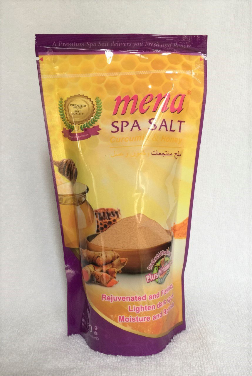 MENA Spa Salt Curcumin and Honey Moisture Refresh Lighten Skin